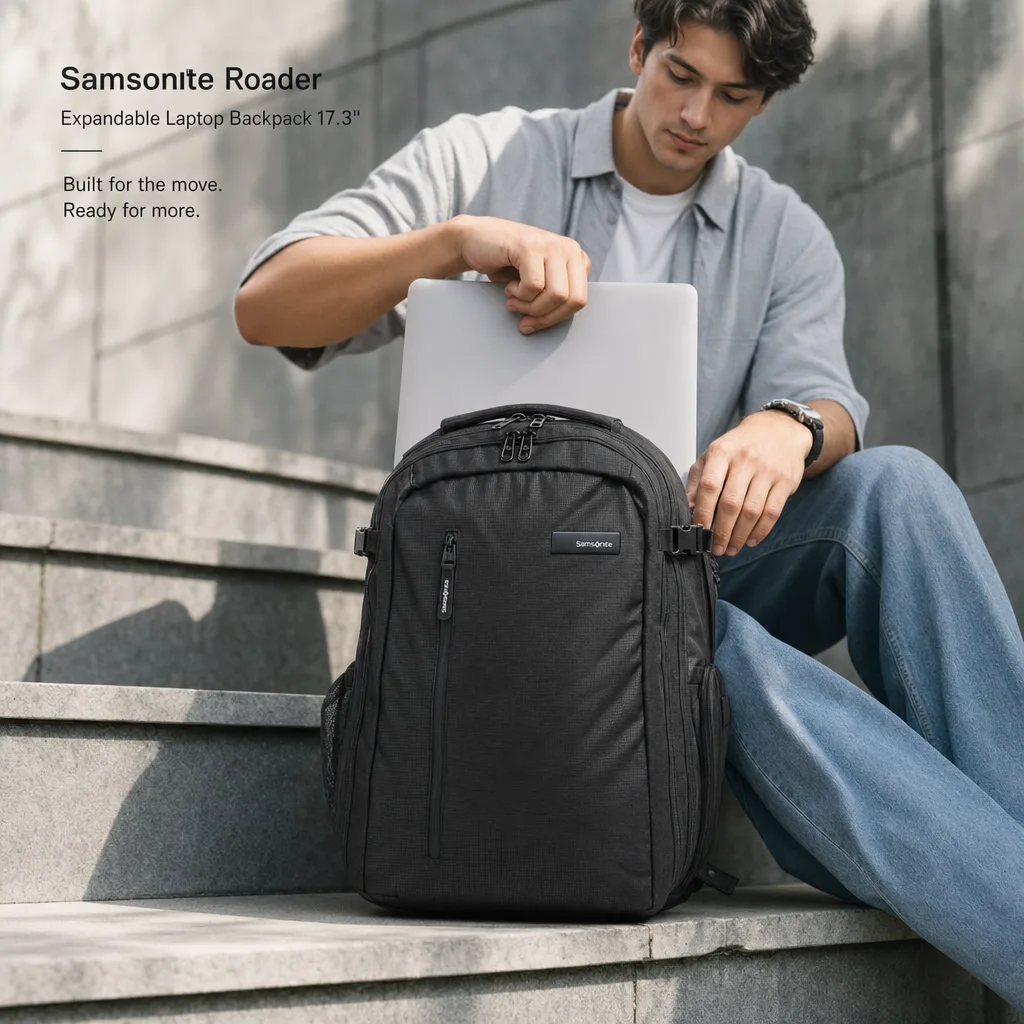 Vibe check · Samsonite creative from Commerce Studio