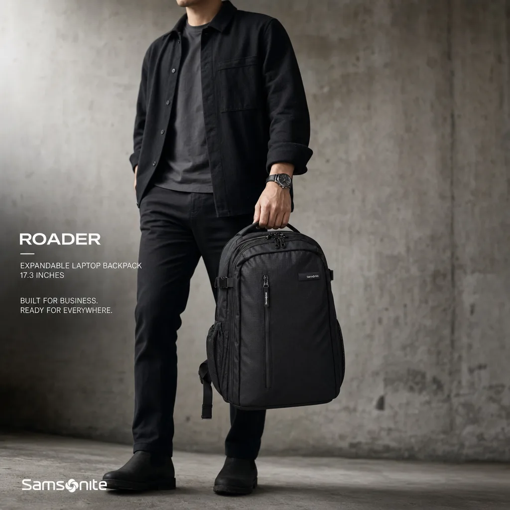 Vibe check · Samsonite creative from Commerce Studio