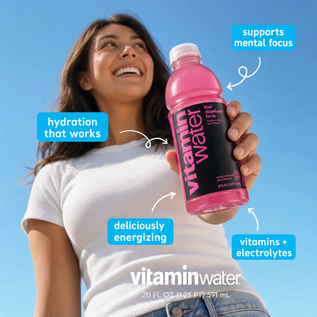 Vibe check · Vitamin Water creative from Commerce Studio