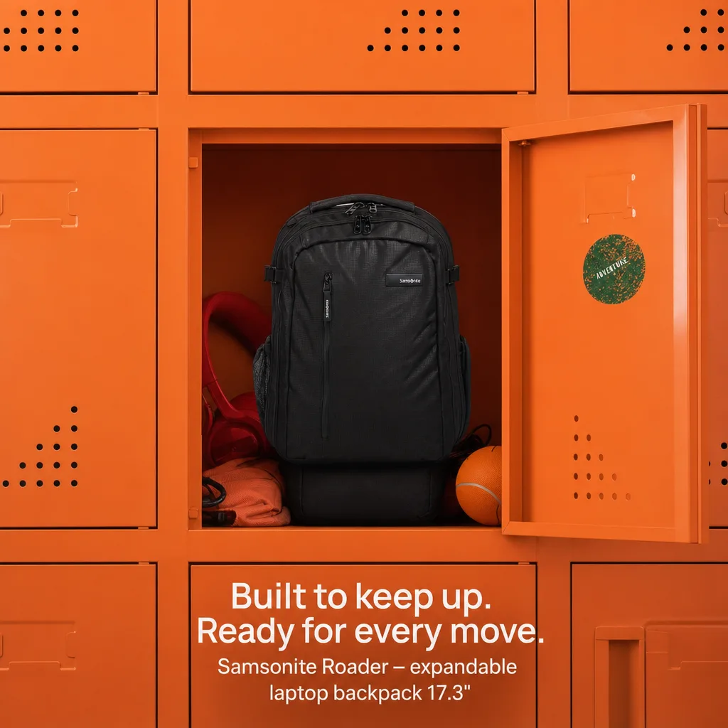 Vibe check · Samsonite creative from Commerce Studio