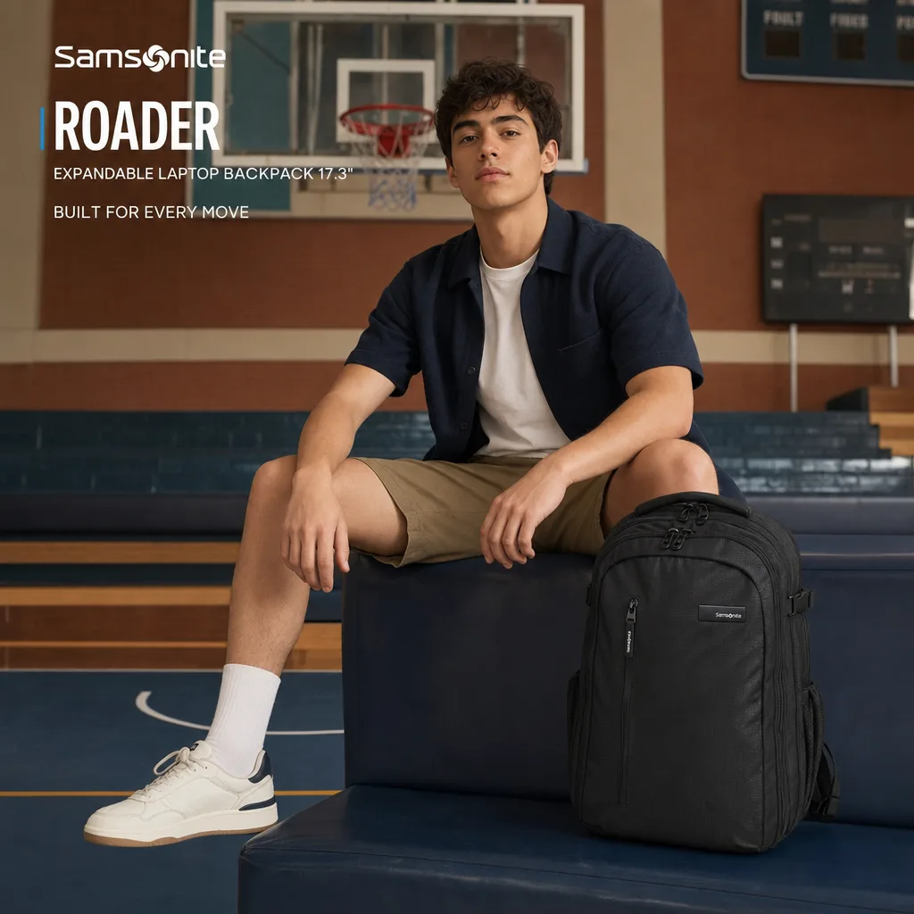 Vibe check · Samsonite creative from Commerce Studio